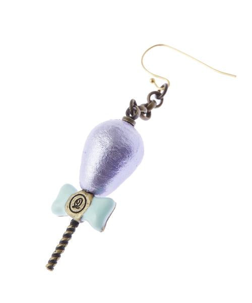 Petit Cotton Candy Pierced Earring [Purple] (1 piece)【Japan Jewelry】