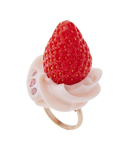 Fresh Strawberry Ring (Pink)【Japan Jewelry】