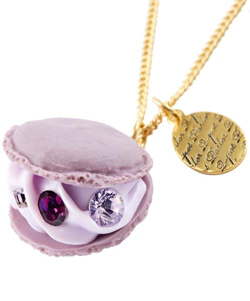 Creamy Blueberry Macaron Necklace【Japan Jewelry】