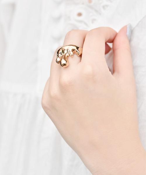 Melt Ring (Pink Gold)【Japan Jewelry】