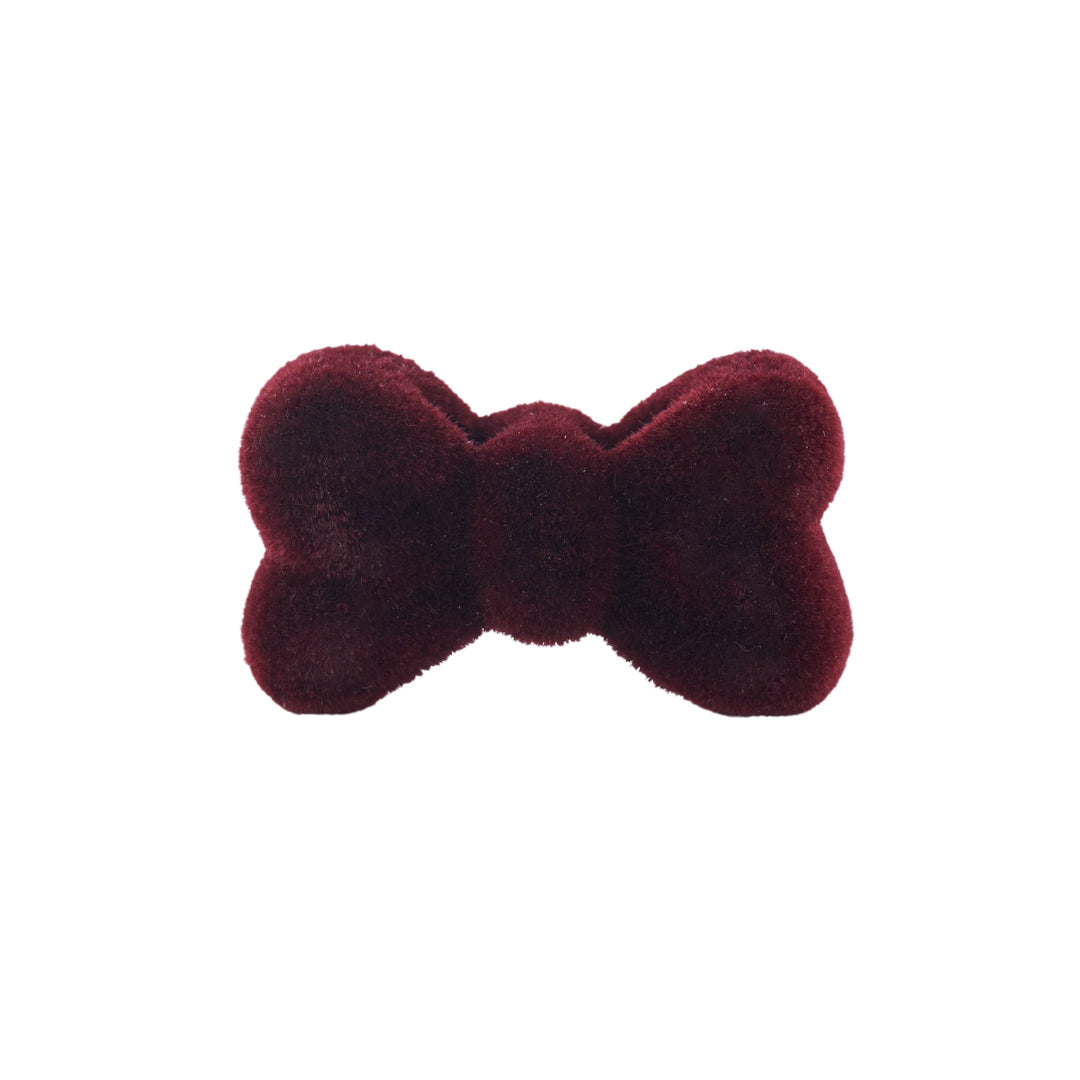 Velvet Ribbon Charm (Bordeaux)【Japan Jewelry】