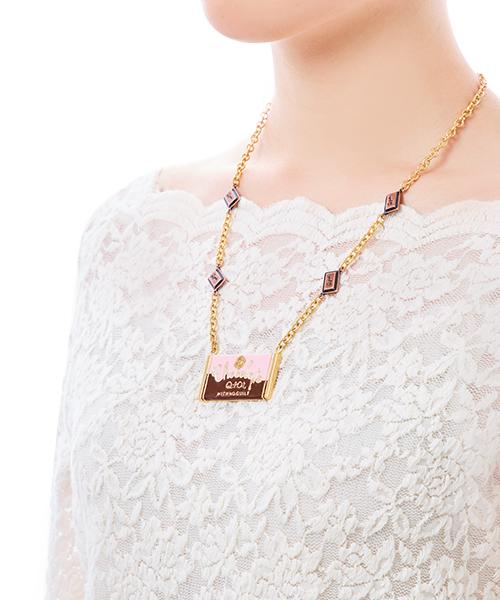 Milk Chocolate Bar Necklace【Japan Jewelry】