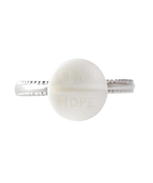 Hope Tablet Ring (White)【Japan Jewelry】