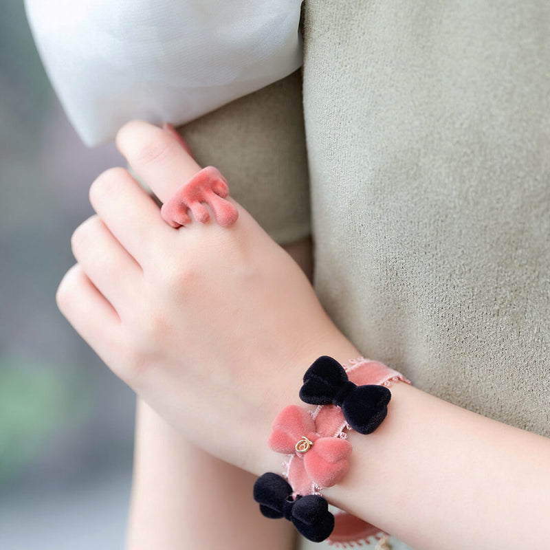 Flocky Pink Melt Ring【Japan Jewelry】