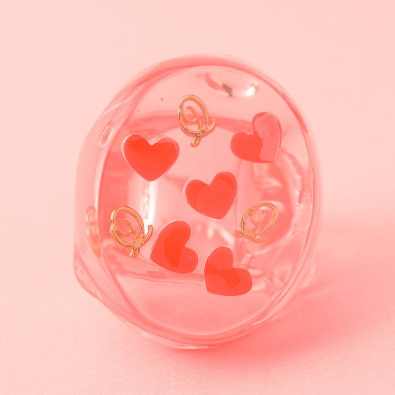 Love Heart Jelly Ring (US#6.5)【Japan Jewelry】