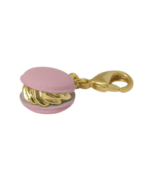 Petit Strawberry Macaron Charm (Pink)【Japan Jewelry】