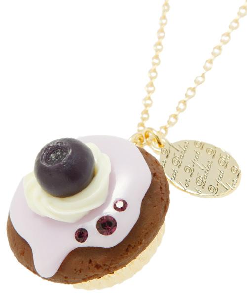 Blueberry Cupcake Necklace【Japan Jewelry】