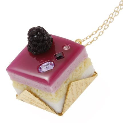 Petit Blueberry Cake Necklace【Japan Jewelry】