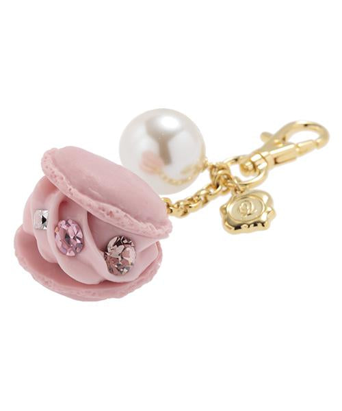 Creamy Strawberry Macaron Bag Charm【Japan Jewelry】