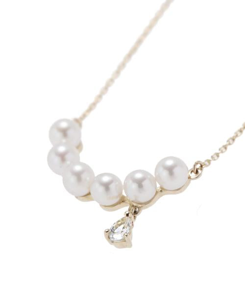 【10K Yellow Gold / Order Jewelry】Pearly White Smile Necklace