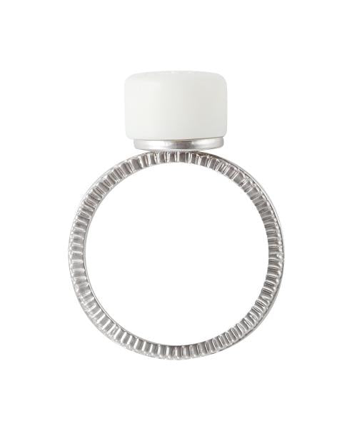 Hope Tablet Ring (White)【Japan Jewelry】