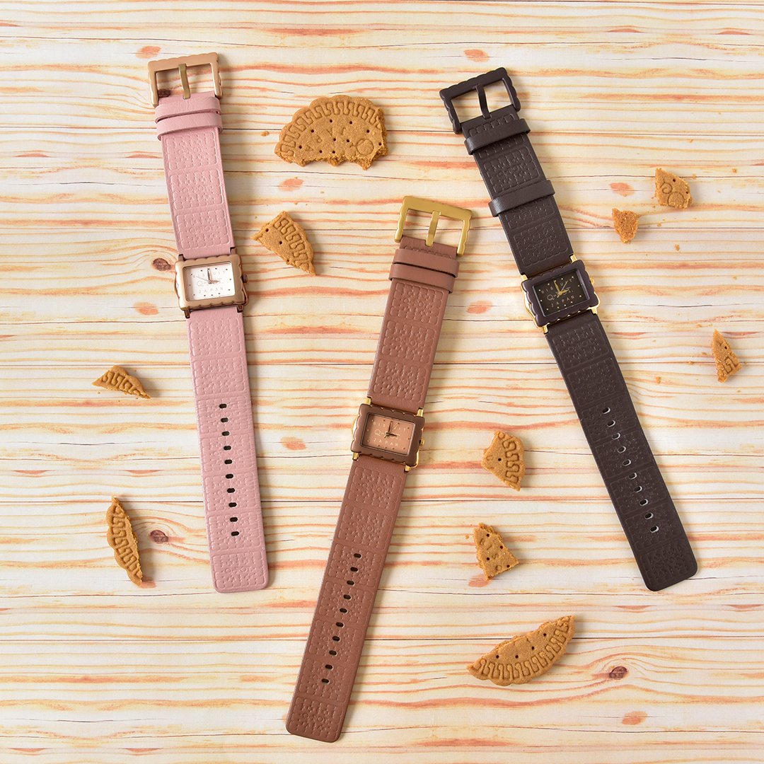 6035 q-pot. メルティービスケットウォッチ 腕時計 セイコー Biscuit Watch (Pink)【Japan Jewelry】 – Japan Jewelry Brand Q-pot