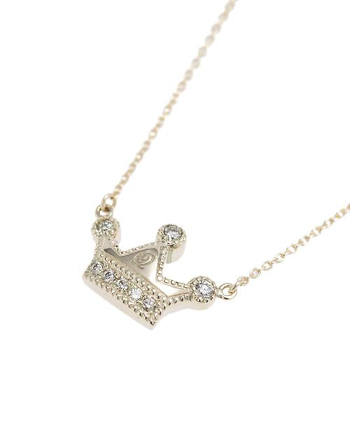 【10K-Yellow Gold / Order Jewelry】Diamond Crown Necklace
