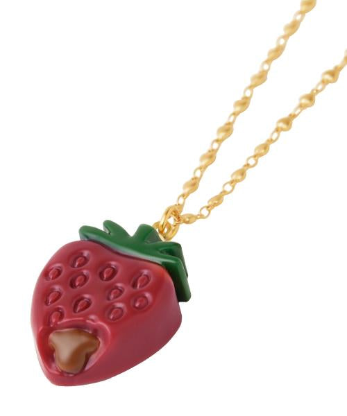 Strawberry Ganache Necklace (Red)【Japan Jewelry】