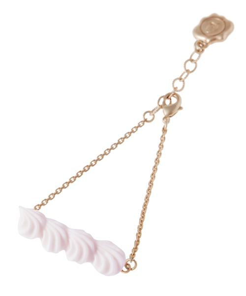 Strawberry Sugar Snow Whipped Cream Line Bracelet【Japan Jewelry】