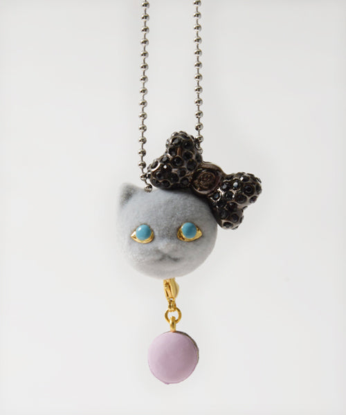 Petit Blueberry Macaron Charm (Purple)【Japan Jewelry】