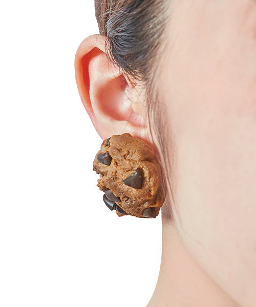 Chocolate Chip Cookie Clip-On Earring (1 Piece)【Japan Jewelry】