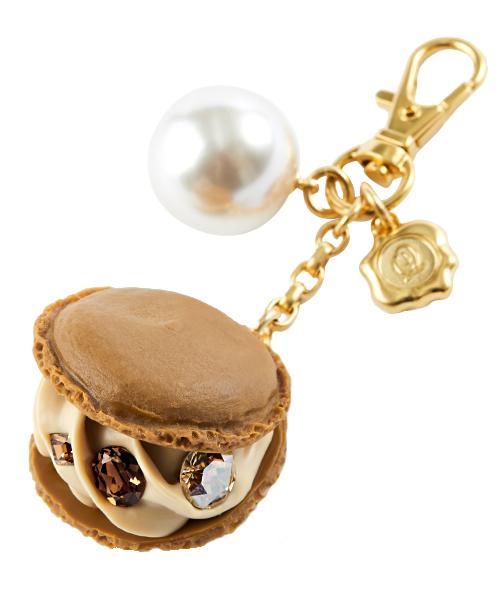 Creamy Mocha Macaron Bag Charm【Japan Jewelry】