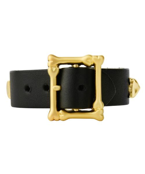 Rebone Leather Bracelet (Matt Gold)【Japan Jewelry】