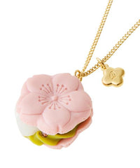 SAKURA Monaka Necklace (Green)【Japan Jewelry】