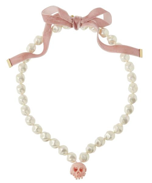 The Skull Fall in Love Pearl Necklace【Japan Jewelry】