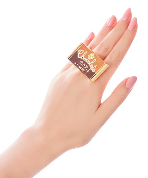 Bitter Chocolate Bar Ring【Japan Jewelry】