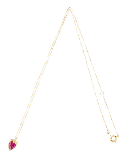 10K-Yellow Gold】Strawberry Necklace – Japan Jewelry Brand Q-pot