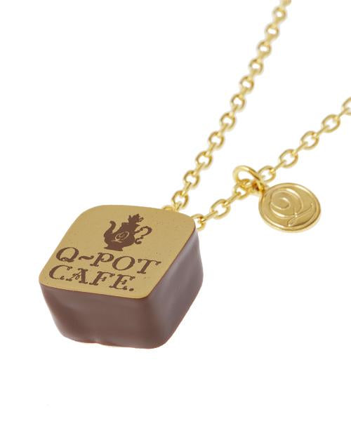 Q-pot CAFE. W pot Chocolat Necklace【Japan Jewelry】