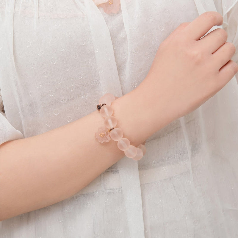 SAKURA Blooming Wasanbon Bracelet【Japan Jewelry】