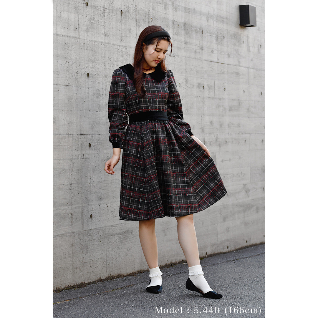 【Poppy Collaboration】Puff Sleeve Dress (Black)