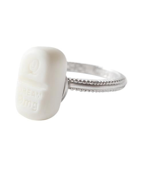 Dream Tablet Ring (White)【Japan Jewelry】