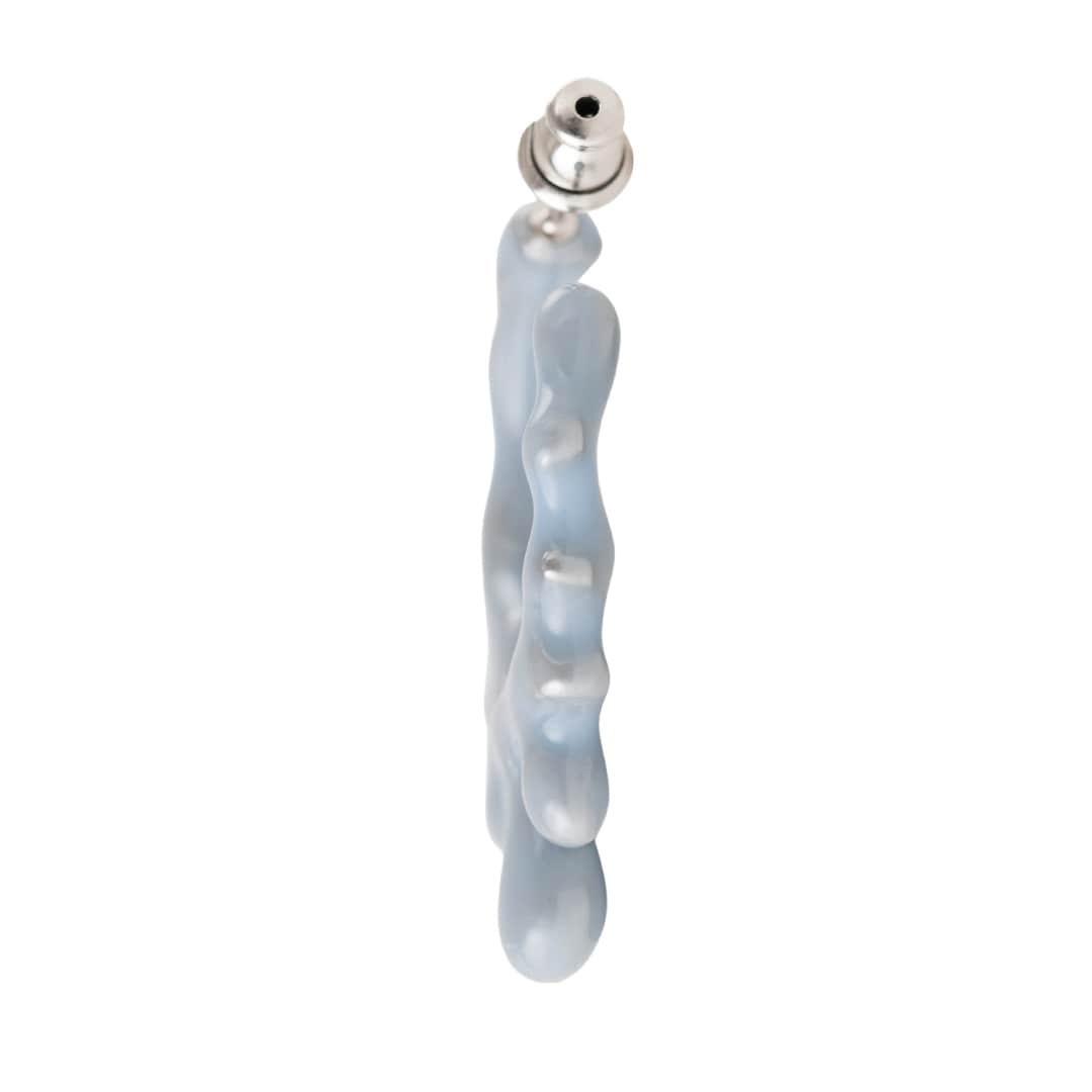 Melty Melt Hoop Pierced Earring (Pale Blue / 1 Piece)【Japan Jewelry】