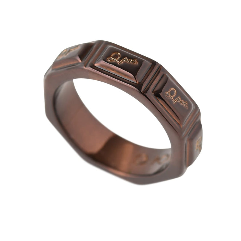 Chocolate Tablet Ring(Brown)【Japan Jewelry】