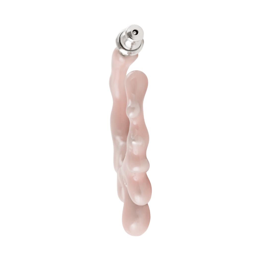 Melty Melt Hoop Earring (Pale Pink / 1 Piece)【Japan Jewelry】