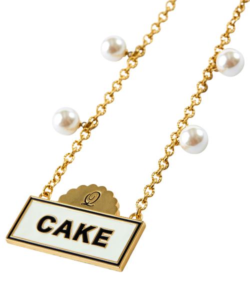 Cake Sign Necklace (Ivory)【Japan Jewelry】