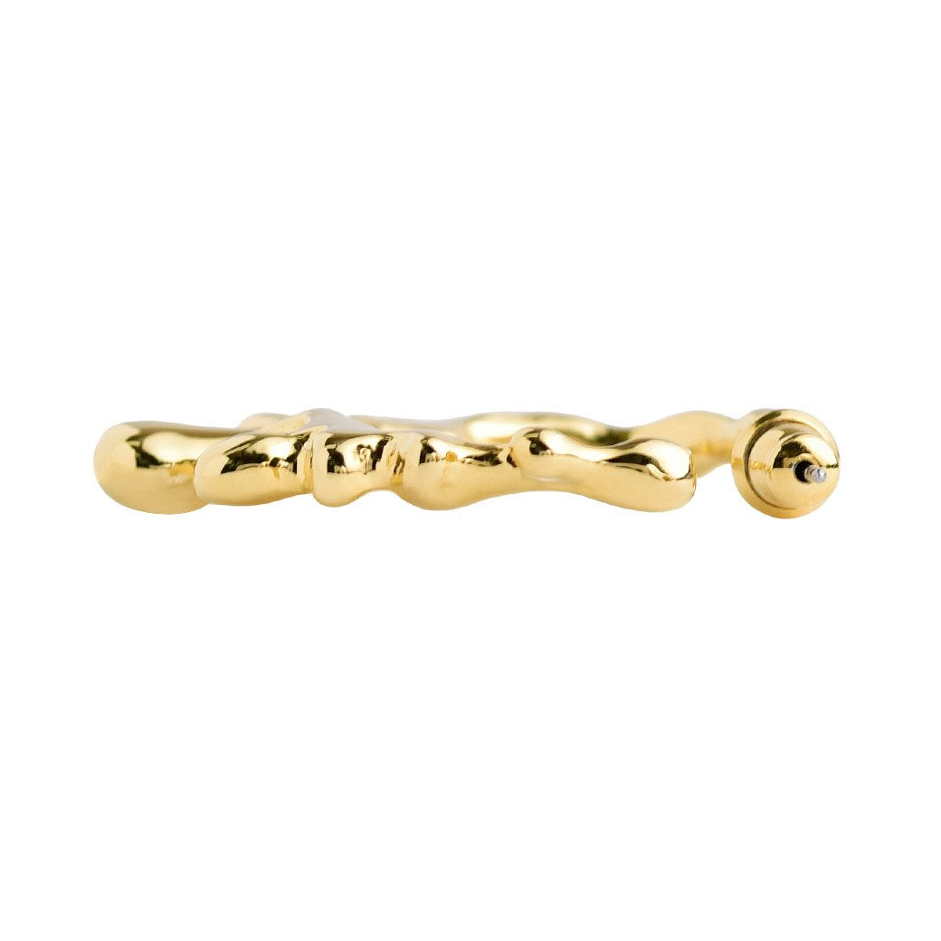 Melty Melt Hoop Pierced Earring (Gold / 1 Piece)【Japan Jewelry】