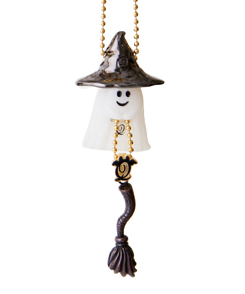 Witch Hat Charm (Metal Black)【Japan Jewelry】