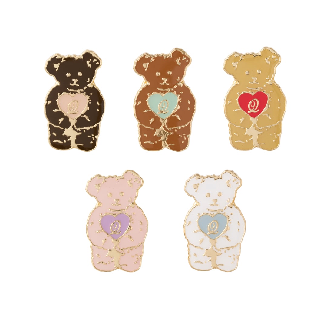 Teddy Bear Pin Badge【Japan Jewelry】 – Japan Jewelry Brand Q-pot