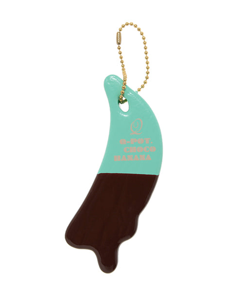 Chocolate Banana Key Holder (Mint Green×Brown)【Japan Jewelry】