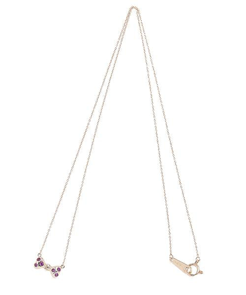 【10K-Yellow Gold / Order Jewelry】Ruby Ribbon Necklace