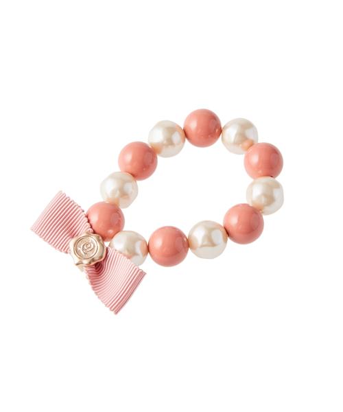 Stripe Candy Pearl Bracelet (Pink)【Japan Jewelry】