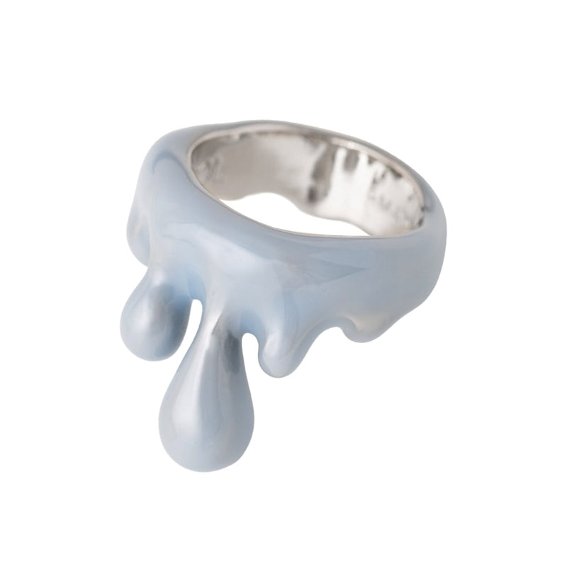 Melt Ring (Pale Blue)【Japan Jewelry】