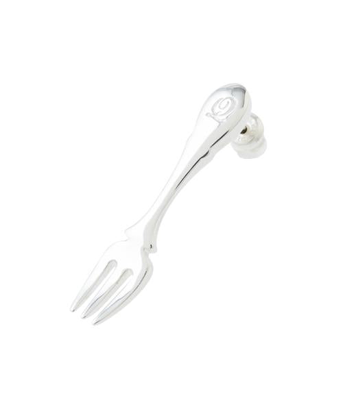 【Silver925】Fork Pieced Earring (1 Piece)【Japan Jewelry】