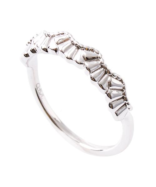 【10K-White Gold / Order Jewelry】Frilled Cream Ring