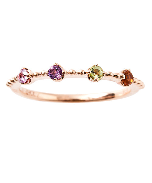 【10K-Pink Gold / Order Jewelry】Sparkling Mix Fruits Ring