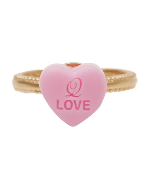 Love Tablet Ring (Pink)【Japan Jewelry】