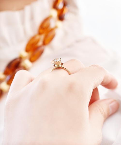 10K Yellow Gold】Tea Cup Ring【Japan Jewelry】 – Japan Jewelry
