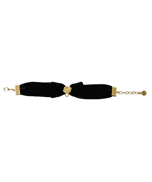 Selectable Happiness Velvet Ribbon Bracelet【Japan Jewelry】
