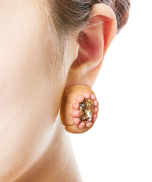 Apple Jewel Cookie Pierced Earring【Japan Jewelry】