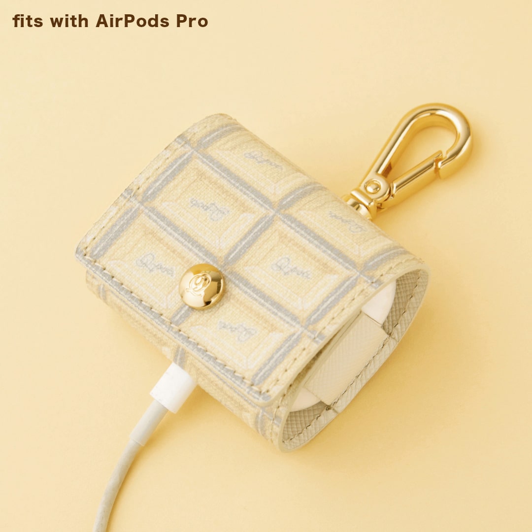 AirPods Pro/AirPods 3rd generation Leather Case (White Chocolate)【Japan Jewelry】